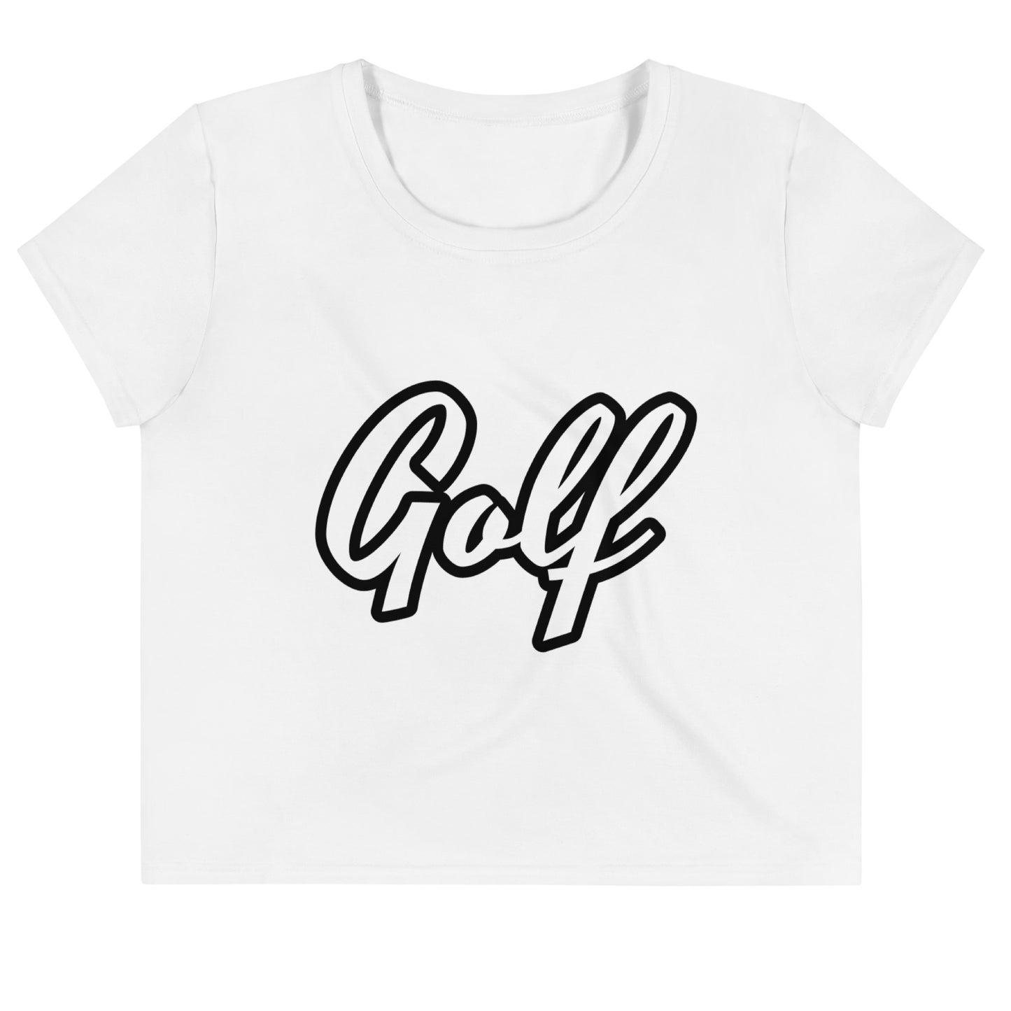 Golf Crop Tee black n white