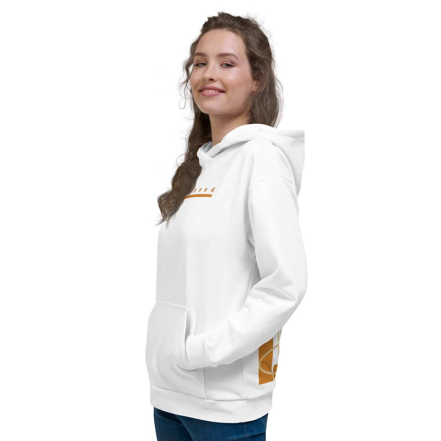 GOLF Hoodie DJ white bronce