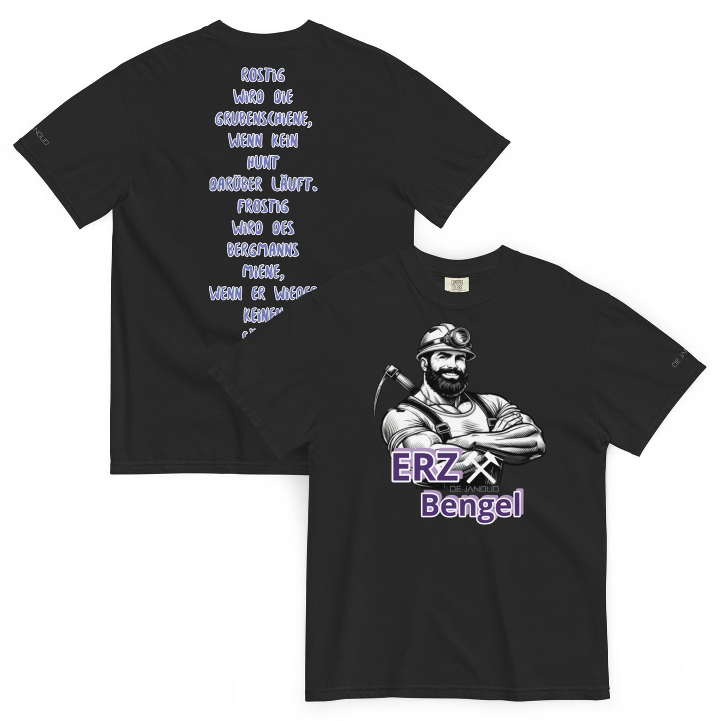 ERZ Bengel - Grubenschiene T-Shirt schwarz