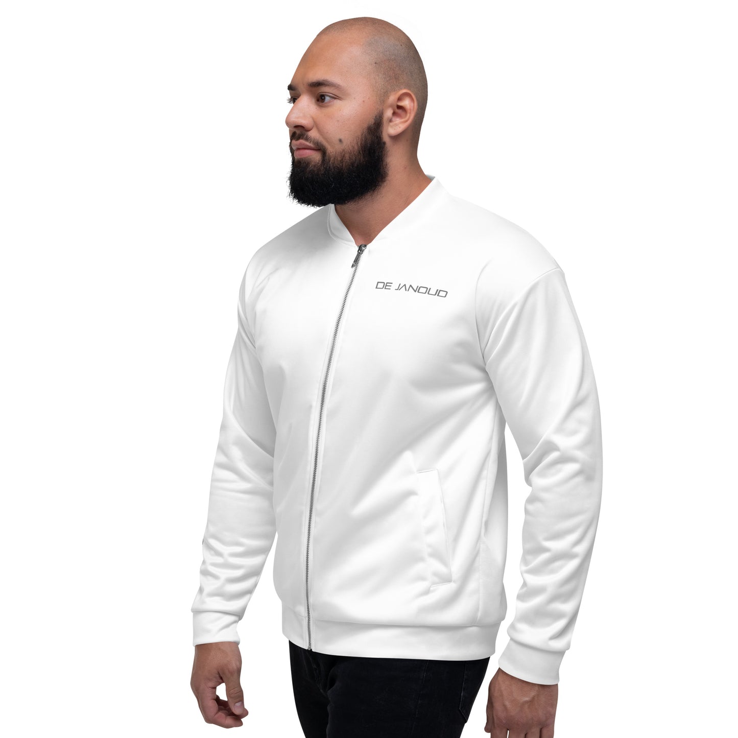 De Janoud - Limited White Sports - Unisex Bomb Style Jacket