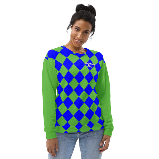 DJ Golf Club Pullover Karo Blue/Green