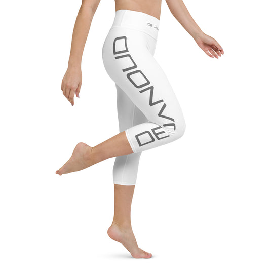 De Janoud - Limited White Sports - Yoga-Capri-Leggings