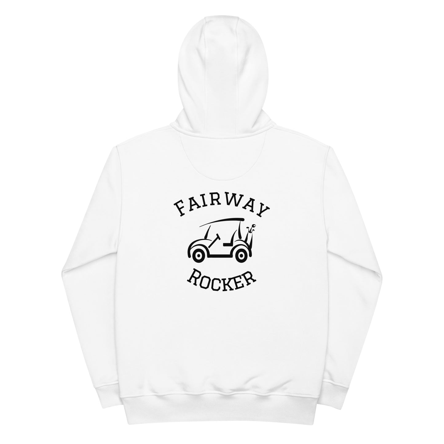 Fairway Rocker Premium Eco Hoodie small black statement GC white
