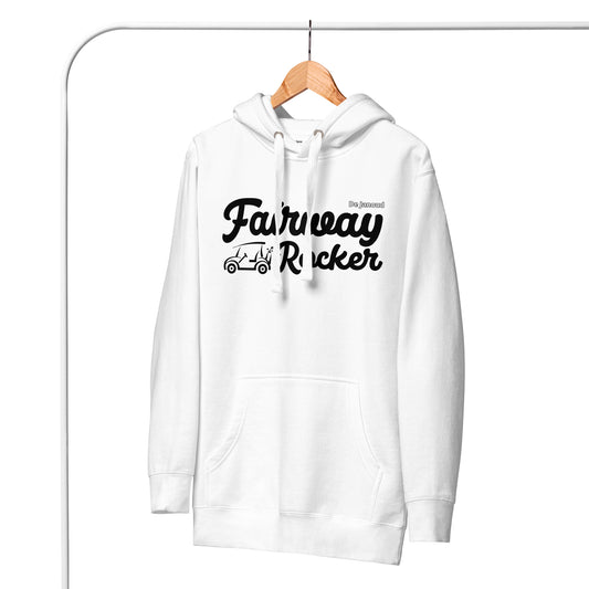 Fairway Rocker Unisex-Hoodie black statement Cart Hero white/grey